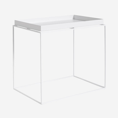 SIMPLE FORM. - HAY Hay Tray Side Table White - 