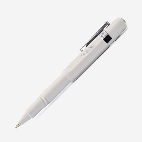 SIMPLE FORM. - Kaweco Kaweco White Classic Skyline Rollerball Pen Silver Clip - 