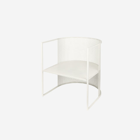 SIMPLE FORM. - Kristina Dam Kristina Dam Bauhaus Lounge Chair Off White - 