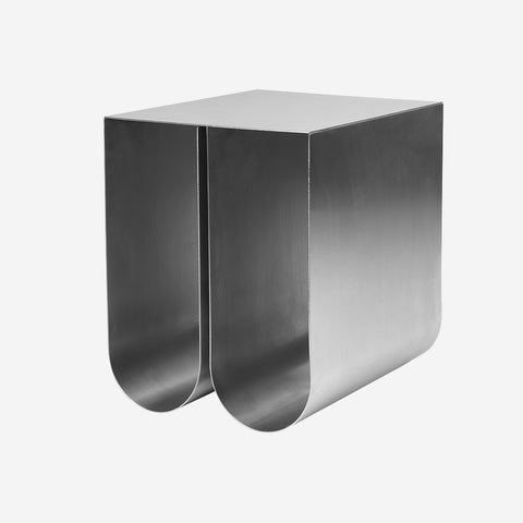 SIMPLE FORM. - Kristina Dam Kristina Dam Curved Side Table Stainless Steel - 