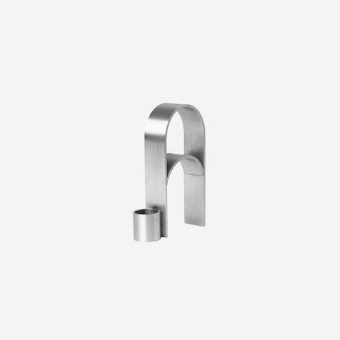SIMPLE FORM. - Kristina Dam Kristina Dam Arch Candle Holder Vol 3 Stainless Steel - 