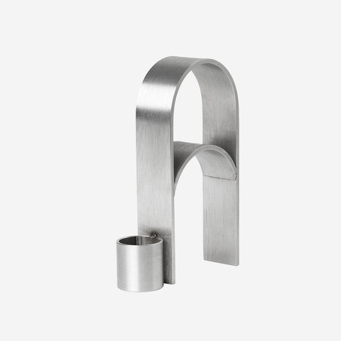 SIMPLE FORM. - Kristina Dam Kristina Dam Arch Candle Holder Vol 3 Stainless Steel - 
