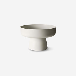 L&M Home Mona Pedestal Bowl Chalk Bowl LM Home    - [store_name]
