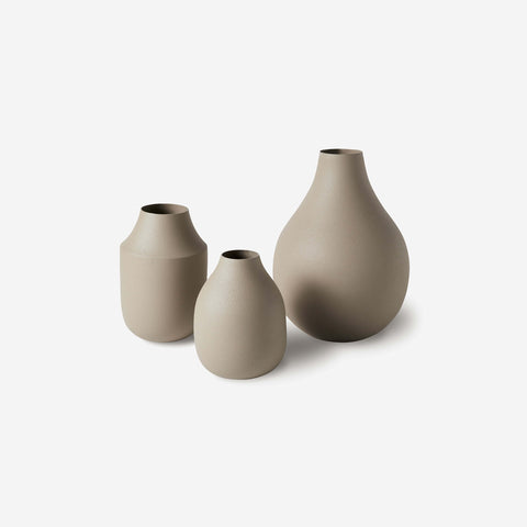 SIMPLE FORM. - LM Home L&M Home Mona Trio of Vases Latte - 