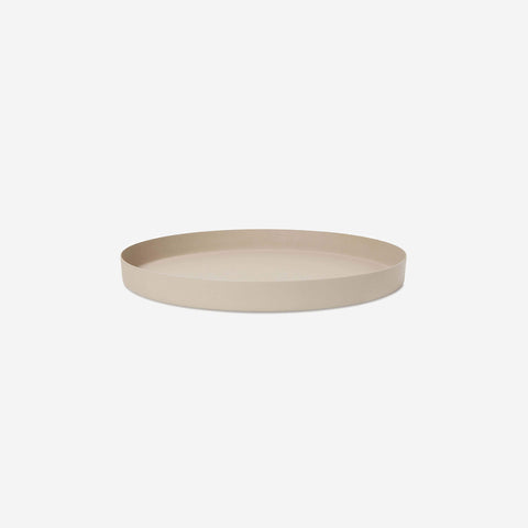 SIMPLE FORM. - LM Home L&M Home Mona Round Tray Latte - 