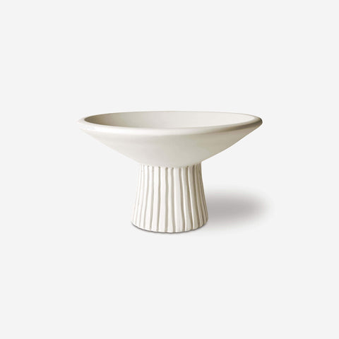 SIMPLE FORM. - LM Home L&M Home Bernini Pedestal Bowl Medium Chalk - 