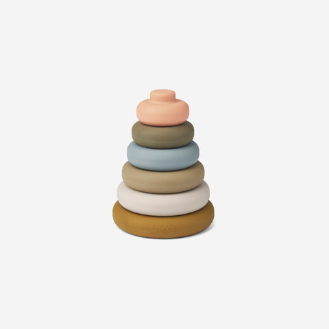 SIMPLE FORM. - Liewood Liewood Dag Stacking Tower Khaki Mix - 