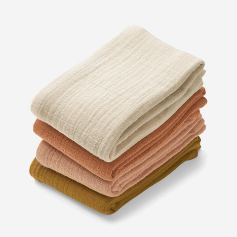 SIMPLE FORM. - Liewood Liewood Leon Organic Muslin Cloth Pack Rose Mix - 