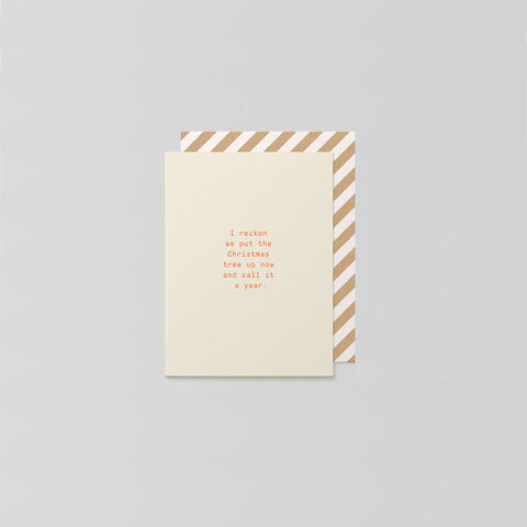 SIMPLE FORM. - Made Paper Co Made Paper Co Call It A Year Card - 