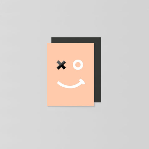 SIMPLE FORM. - Made Paper Co Made Paper Co Smiley Face Fluro Card - 