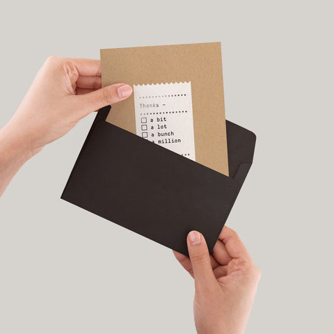 SIMPLE FORM. - Made Paper Co Made Paper Co Card Thanks A Million - 