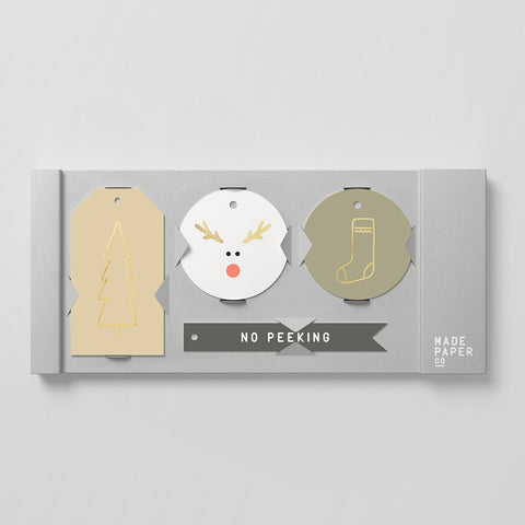SIMPLE FORM. - Made Paper Co Made Paper Co Xmas No Peeking Gift Tags - 