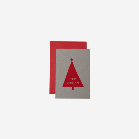 SIMPLE FORM. - Me and Amber Me & Amber Card Xmas Geometric Tree Red - 
