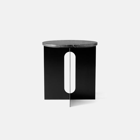 SIMPLE FORM. - Audo Copenhagen Audo Androgyne Side Table Black Marble Top - 