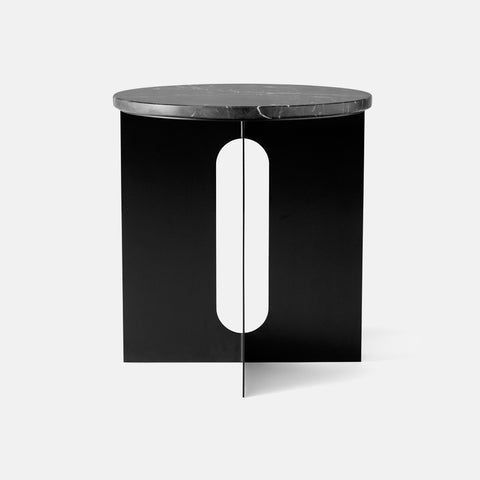 SIMPLE FORM. - Audo Copenhagen Audo Androgyne Side Table Black Marble Top - 