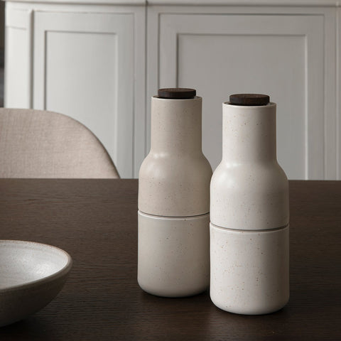 SIMPLE FORM. - Audo Copenhagen Audo Bottle Grinders Sand Ceramic - 