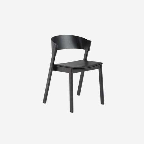 Muuto Cover Side Chair Black Leather Black Chair Muuto - [store_name]