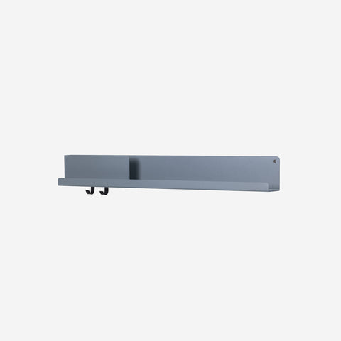 SIMPLE FORM. - Muuto Muuto Folded Shelf Large Blue Grey - 