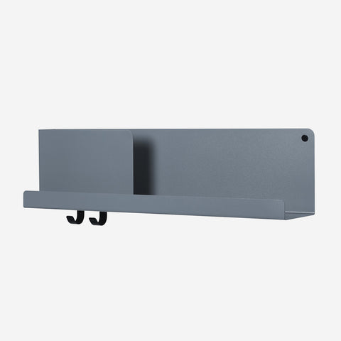 SIMPLE FORM. - Muuto Muuto Folded Shelf Medium Blue Grey - 