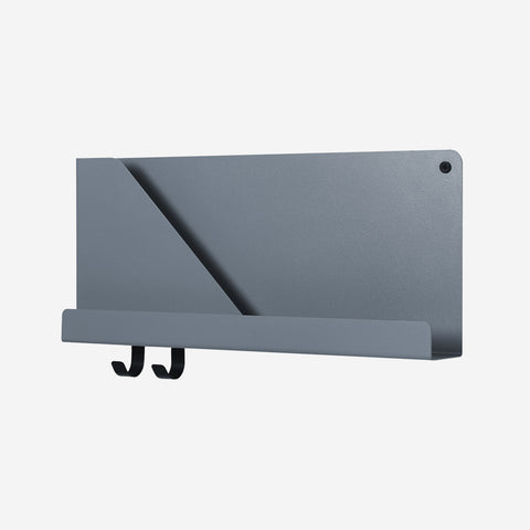 SIMPLE FORM. - Muuto Muuto Folded Shelf Small Blue Grey - 