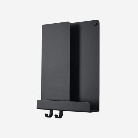 SIMPLE FORM. - Muuto Muuto Folded Shelf Tall Black - 