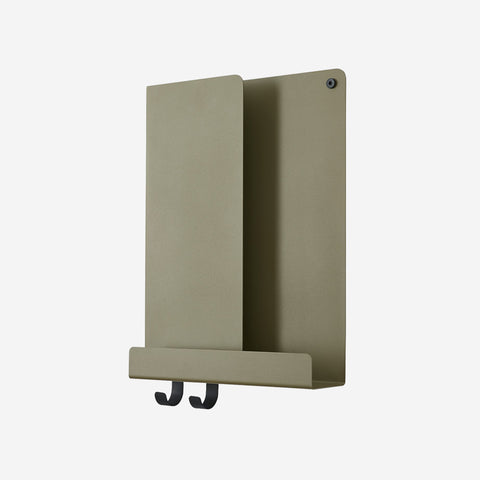 SIMPLE FORM. - Muuto Muuto Folded Shelf Tall Olive Green - 
