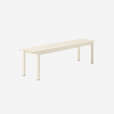 Muuto Linear Steel Bench Long White Bench Muuto - [store_name]