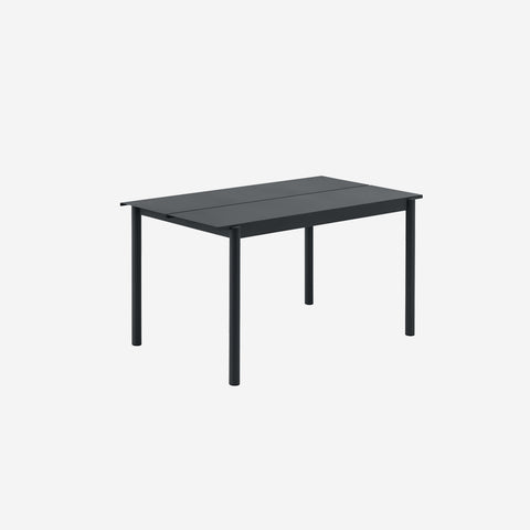 Muuto Linear Steel Table 140cm Anthracite Black Table Muuto - [store_name]