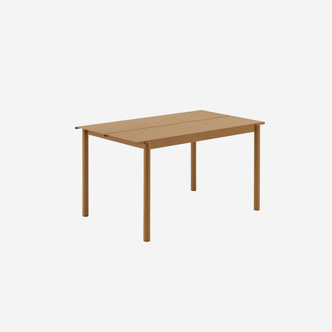 Muuto Linear Steel Table 140cm Burnt Orange Table Muuto    - [store_name]