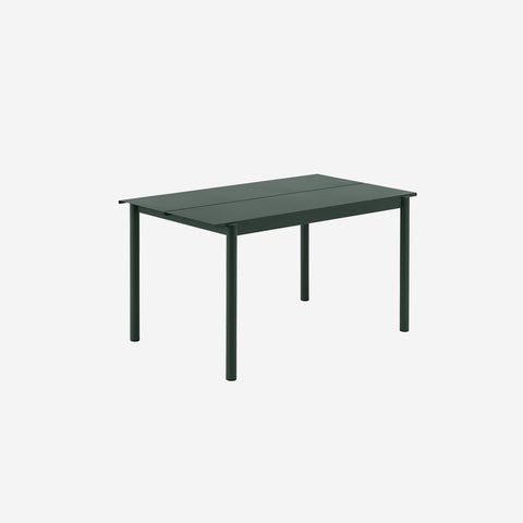 Muuto Linear Steel Table 140cm Dark Green Table Muuto    - [store_name]