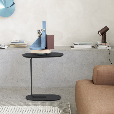 Muuto Relate Side Table Smoked Oak/Black H60.5cm Table Muuto - [store_name]