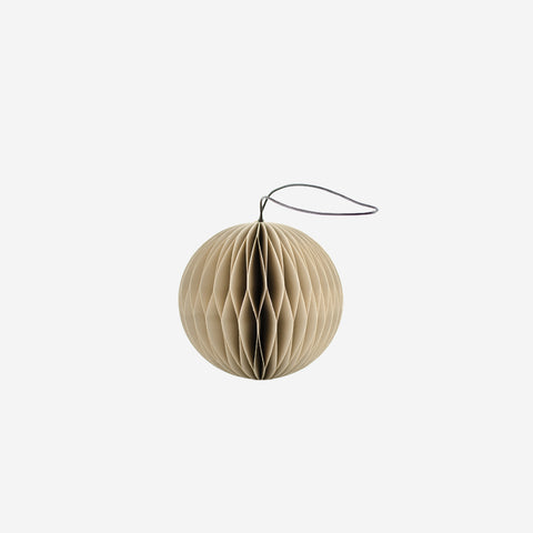 SIMPLE FORM. - Nordic Rooms Nordic Rooms Paper Christmas Ornament Linen Sphere - 