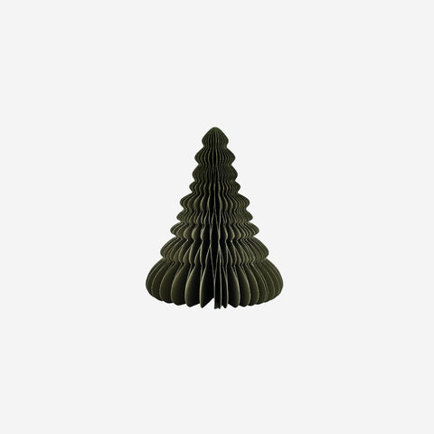 SIMPLE FORM. - Nordic Rooms Nordic Rooms Standing Paper Christmas Tree Olive Green 20cm - 