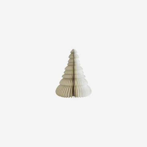 SIMPLE FORM. - Nordic Rooms Nordic Rooms Standing Paper Christmas Tree White Glitter Edge 15cm - 