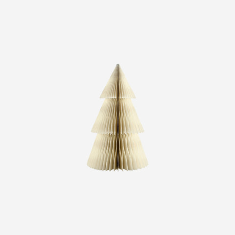 SIMPLE FORM. - Nordic Rooms Nordic Rooms Paper Standing Deluxe Christmas Tree Off White 31cm - 