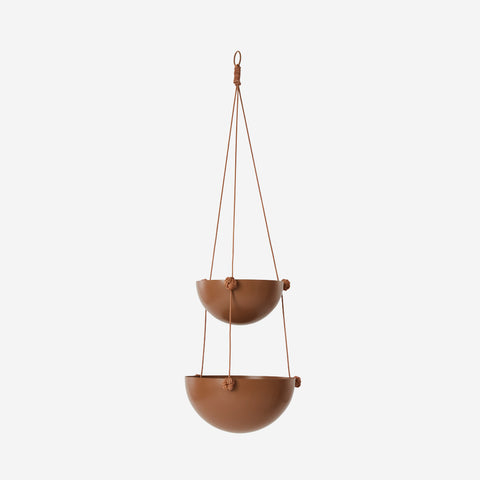 SIMPLE FORM. - OYOY OYOY Pif Paf Puf Hanging Planter Storage Double Nougat - 