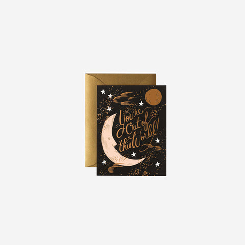 SIMPLE FORM. - Rifle Paper Co Rifle Paper Card You're Out of this World - 