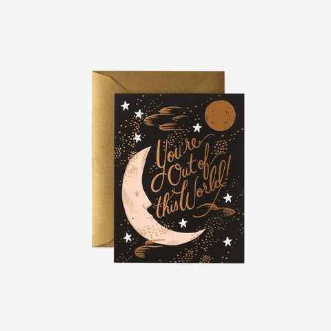 SIMPLE FORM. - Rifle Paper Co Rifle Paper Card You're Out of this World - 