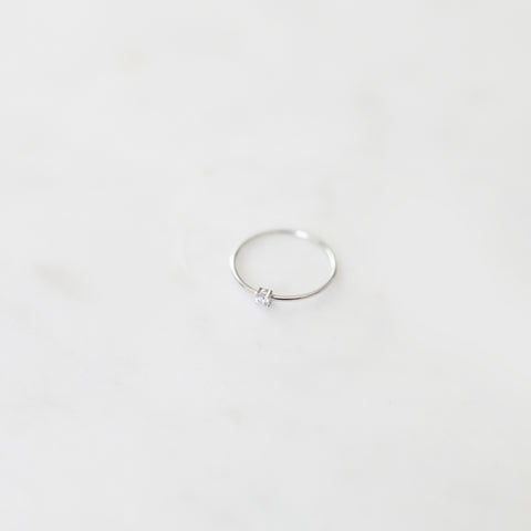 SIMPLE FORM. - Sophie Sophie Ring Mini Rock Clear - 
