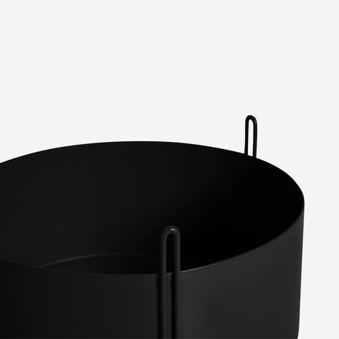 SIMPLE FORM. - WOUD Woud Pidestall Planter Black Large - 