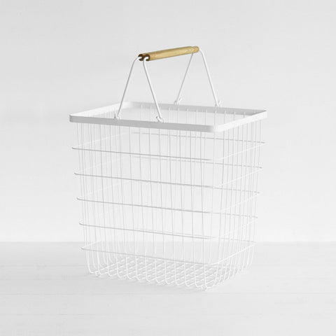 SIMPLE FORM. - Yamazaki Yamazaki Tosca Wire Basket Tall - 