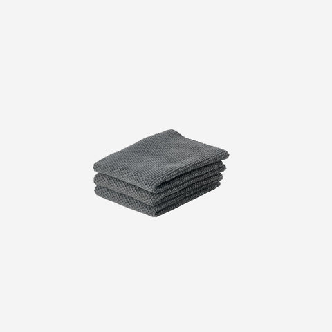 SIMPLE FORM. - Zone Denmark Zone Denmark Cotton Knitted Dish Cloths Anthracite - 