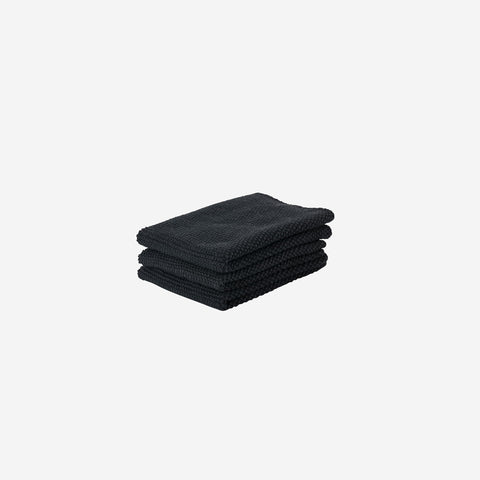 SIMPLE FORM. - Zone Denmark Zone Denmark Cotton Knitted Dish Cloths Black - 