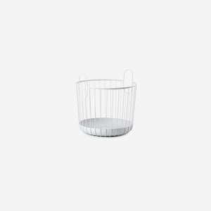 Zone Denmark Inu Round Metal Basket Soft Grey Small Basket Zone Denmark    - [store_name]