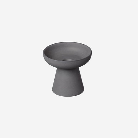 SIMPLE FORM. - Aery Living Aery Living Porcini Candle Holder Medium Charcoal - 