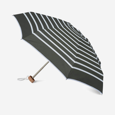 SIMPLE FORM. - Anatole Anatole Folding Umbrella Khaki Green Striped - 
