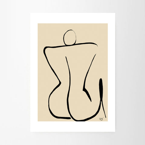 SIMPLE FORM. - The Poster Club Anna Morner Silhouette Print - 