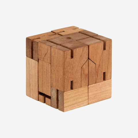 Areaware Cubebot Robot Natural Medium Figurine Areaware - [store_name]