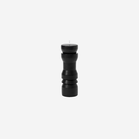 SIMPLE FORM. - Areaware Areaware Totem Candle Black Medium - 