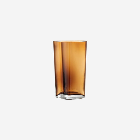 SIMPLE FORM. - Bloomingville Bloomingville Benia Amber Glass Vase - 